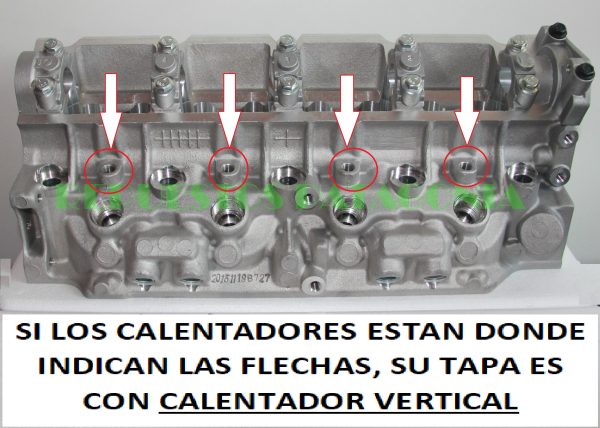 Tapa de Cilindros Renault Clio 1.9 Diesel CALENTADOR VERTICAL (F8Q VERTICAL) - Imagen 7