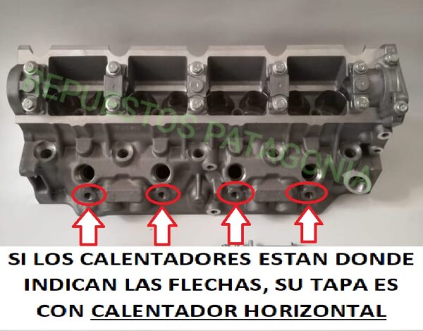 Tapa Cilindros Renault Express 1.9 D Calentador Horizontal - Imagen 6
